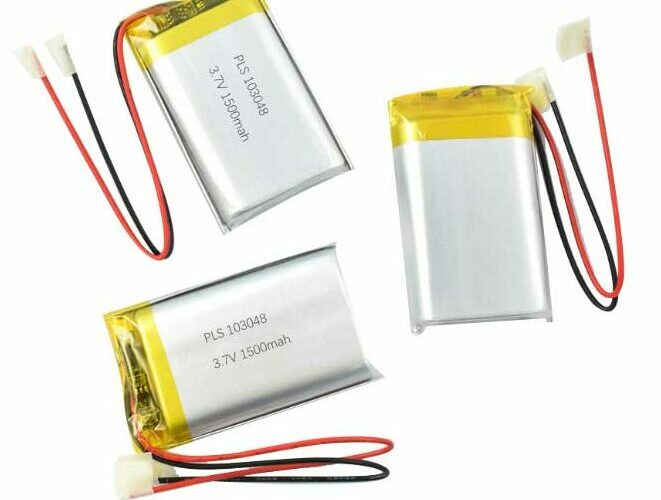 batterie al litio polimeri ricaricabili con connettori 3.7V 1500mAh con connettori,